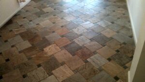 Italian Riven Slate After Cleaning