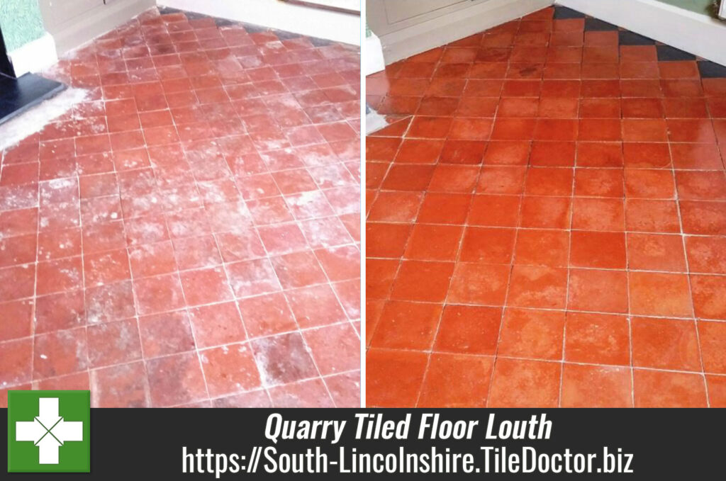 Victorian and Quarry Tiled Floors Cleaned and Sealed in Louth