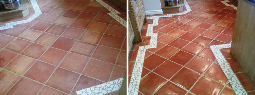 Terracotta Horncastle Before After Sealing