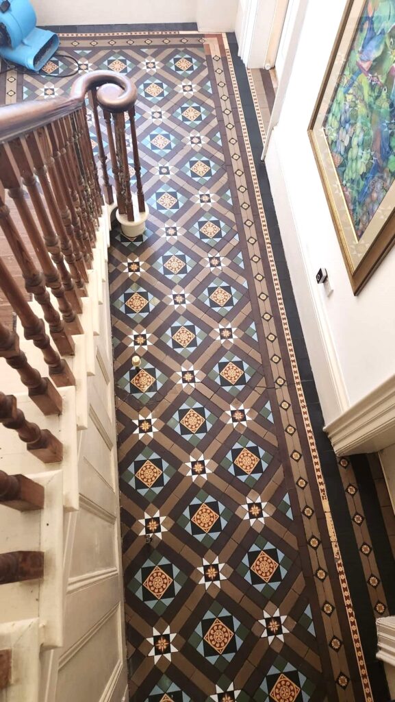 Minton Hollins Victorian Floor After Restoration Spalding