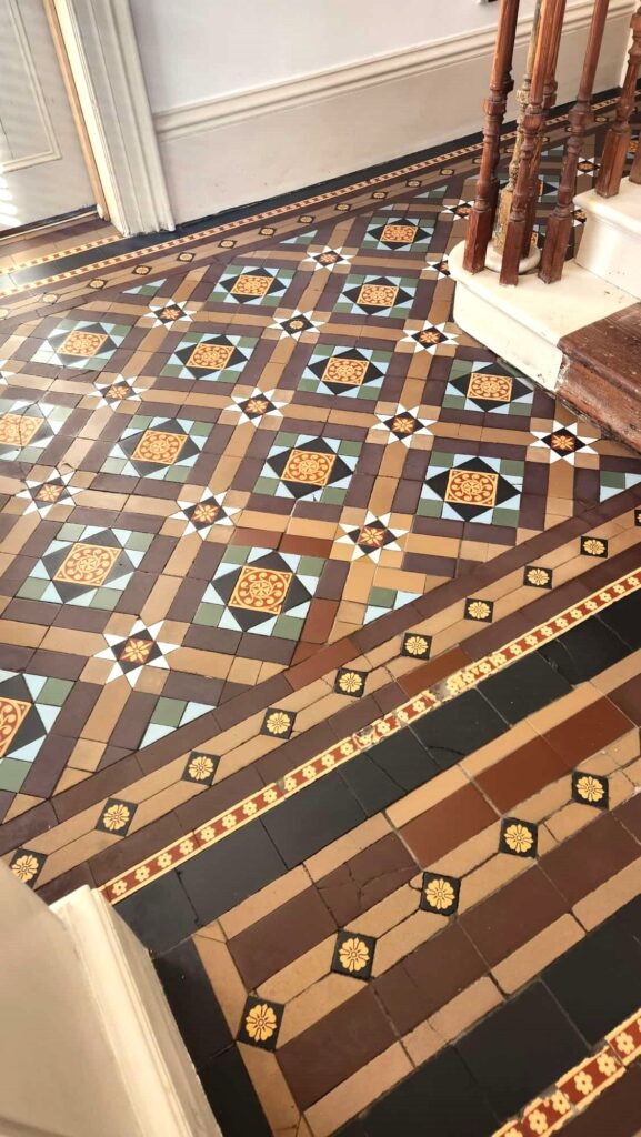 Minton Hollins Victorian Floor After Restoration Spalding