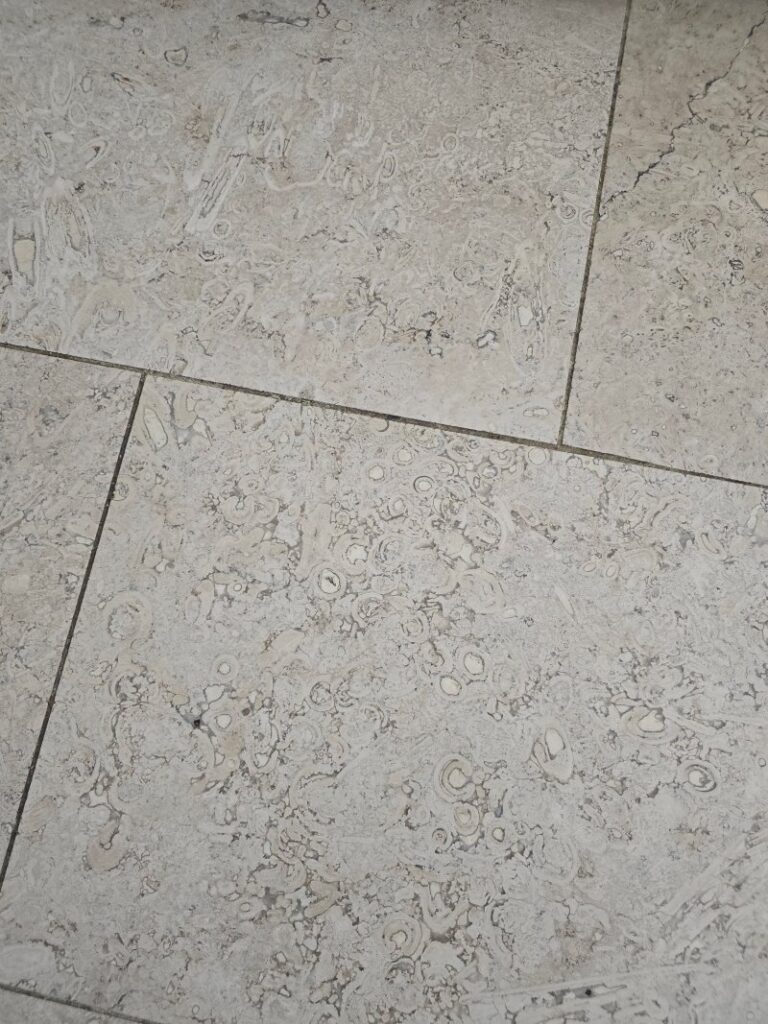 Limestone Floor Before Polishing Grantham