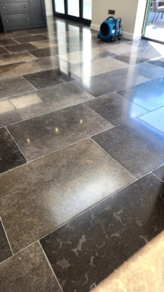 Scratched Limestone Floor After Renovation Horncastle