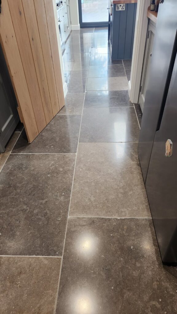 Scratched Limestone Floor After Renovation Horncastle